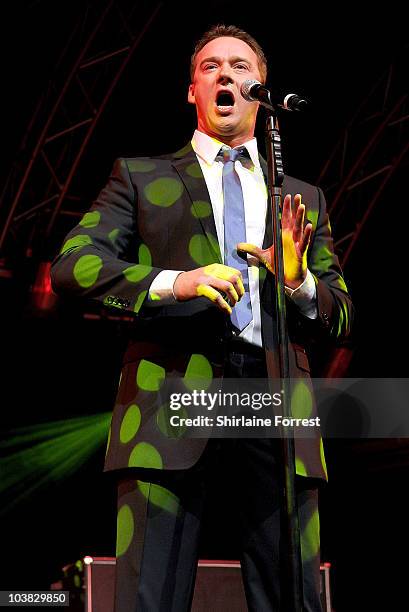 Russell Watson performs at Blackpool Illuminations switch on at Blackpool Promenade on September 3, 2010 in Blackpool, England.