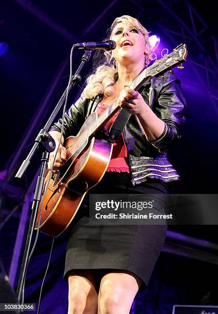 Nell Bryden performs at Blackpool Illuminations switch on at Blackpool Promenade on September 3, 2010 in Blackpool, England.