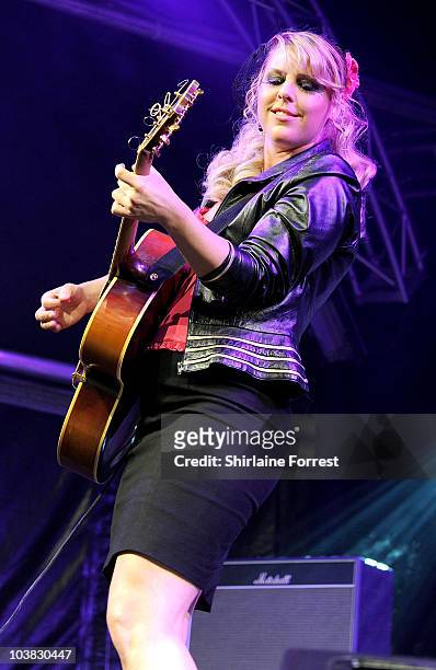 Nell Bryden performs at Blackpool Illuminations switch on at Blackpool Promenade on September 3, 2010 in Blackpool, England.