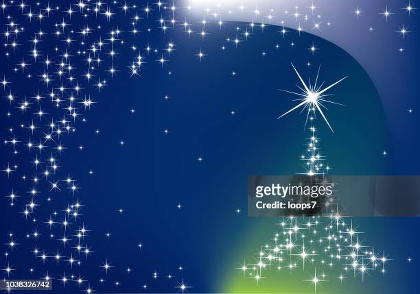 winter background - christmas star stock illustrations