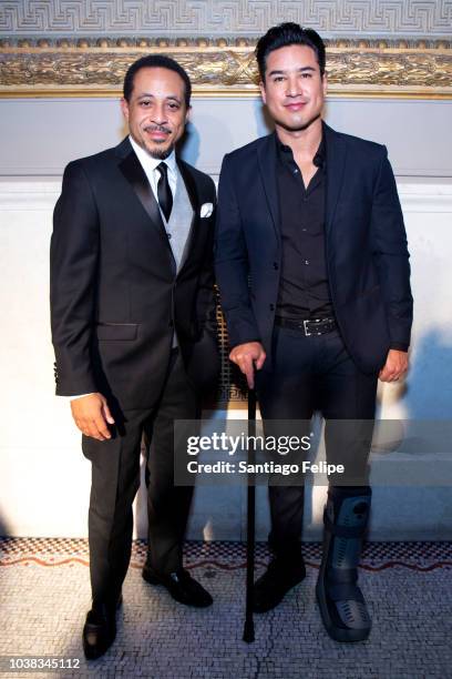 Dale Godboldo and Mario Lopez attends 2018 Classic New York Gala on September 22, 2018 in New York City.