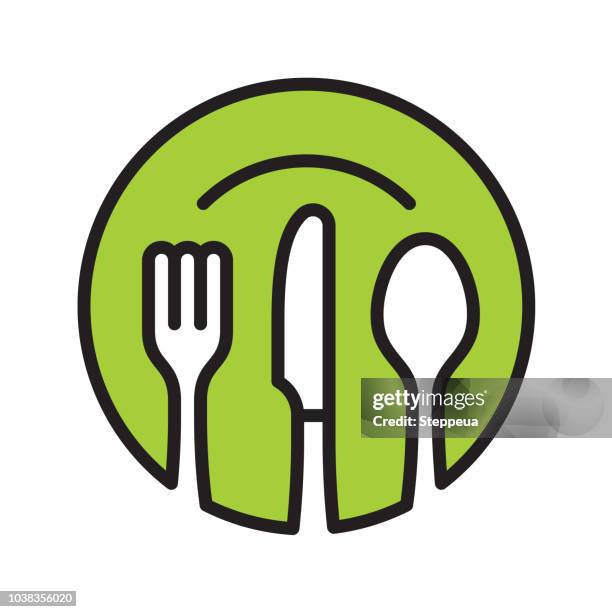 ilustraciones, imágenes clip art, dibujos animados e iconos de stock de restaurante icon - restaurant logo