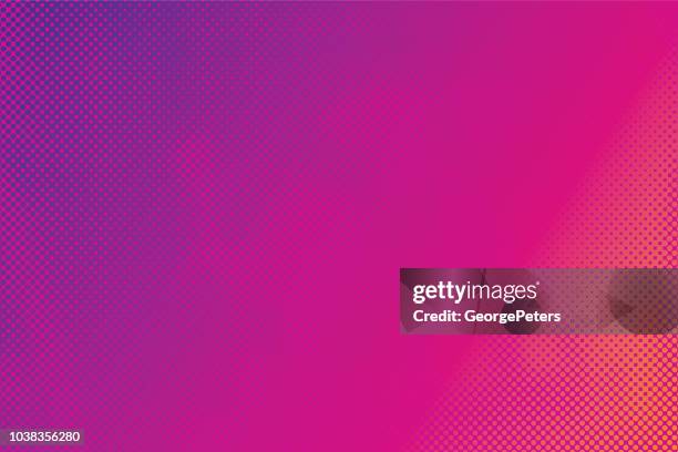 illustrations, cliparts, dessins animés et icônes de abstrait coloré halftone pattern - texture rose