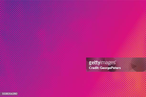 illustrazioni stock, clip art, cartoni animati e icone di tendenza di sfondo astratto colorato motivo mezzitoni - viola colore