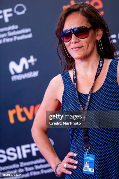 Ana Ivanova during the 'Rojo' Red Carpet at the 66th San Sebastian International Film Festival on September 23, 2018 in San Sebastian, Spain.