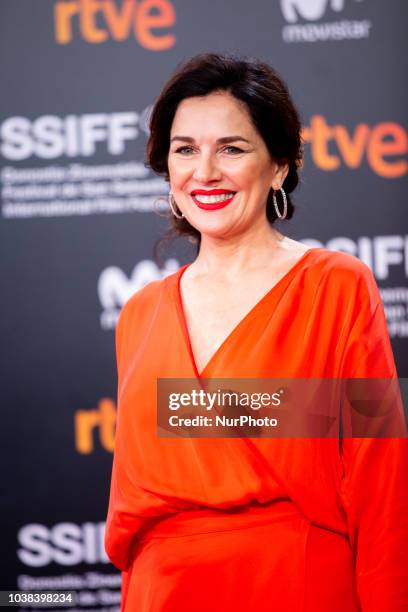 Andrea Frigerio during the 'Rojo' Red Carpet at the 66th San Sebastian International Film Festival on September 23, 2018 in San Sebastian, Spain.