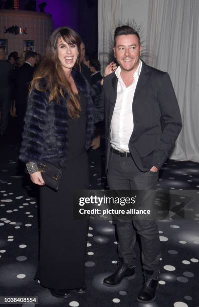 Austrian real estate entrepreneur Rene Benko and hife wife Nathalie arrive for the Kitz Race Club Party 2015 in Kitzbuehel, Austria, 24 January 2015....