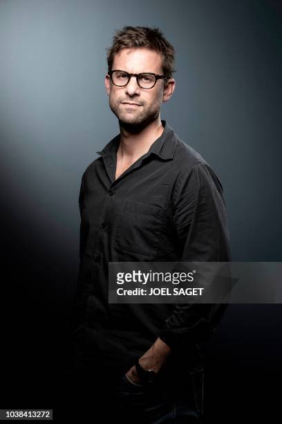 French writer Nicolas Mathieu poses during a photo session on September 19 in Paris.