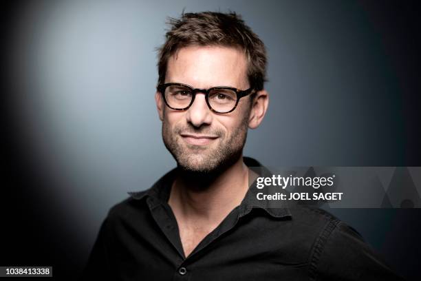 French writer Nicolas Mathieu poses during a photo session on September 19 in Paris.