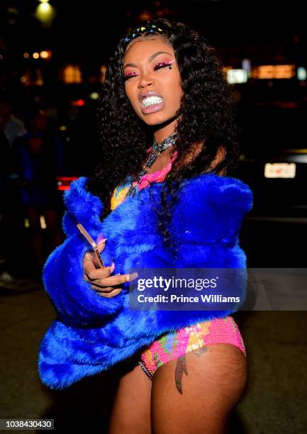 Rapper Asian Doll attends Swisher Sweets artist Project Atlanta at The Buckhead Theater on September 22, 2018 in Atlanta, Georgia.