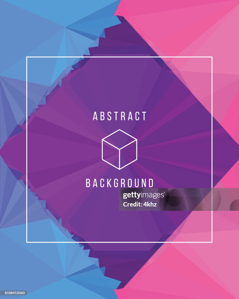 Polygon Vector Abstract Graphic Composition Background High-Res Vector ...