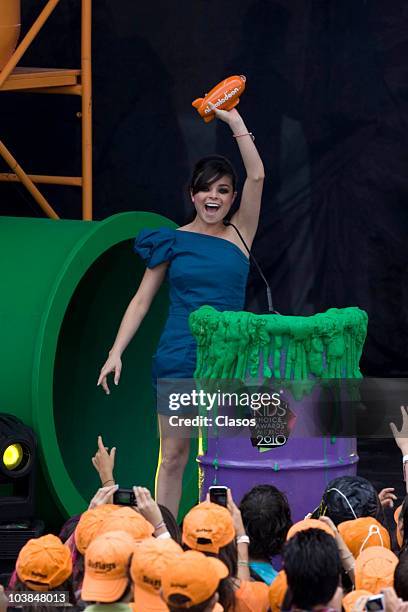 Violeta during the Kids Choice Awards Mexico at Theater Chino de Six Flags on September 4, 2010 in Mexico City, Mexico.