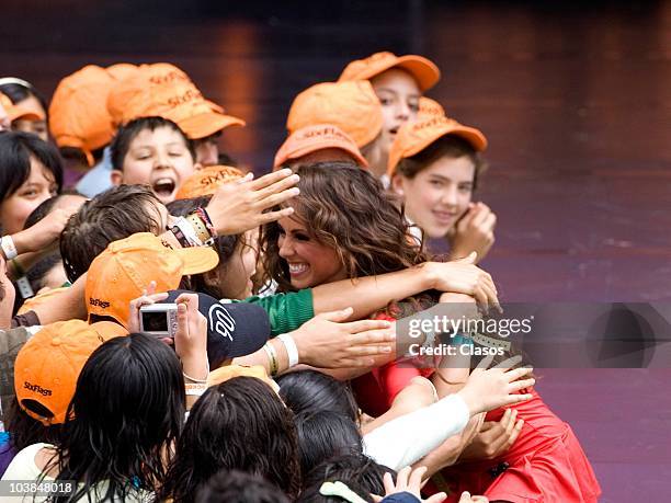 Anahi during the Kids Choice Awards Mexico at Theater Chino de Six Flags on September 4, 2010 in Mexico City, Mexico.