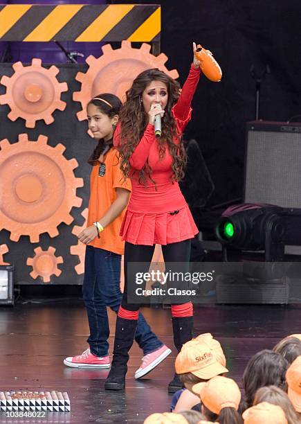 Anahi during the Kids Choice Awards Mexico at Theater Chino de Six Flags on September 4, 2010 in Mexico City, Mexico.