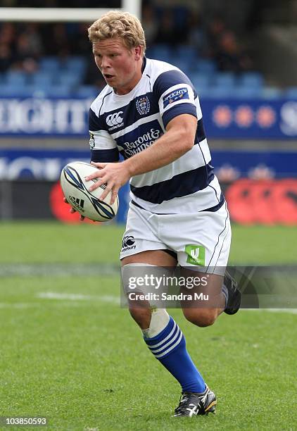 Daniel Braid of Auckland in action during the round six ITM Cup match between Auckland and Taranaki at Eden Park on September 5, 2010 in Auckland,...