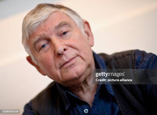 British director Michael Bogdanov sits in acting school Schule fuer Schauspiel in Hamburg, Germany, 11 December 2013. On 15 December 2013 Bogdanov is...