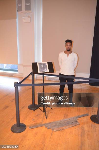 Bryan Epps, the Director of the Shabazz-Centre in Harlem, New York, stands at the exact same spot, where Malcom X. Was murdered in New York, US, 12...