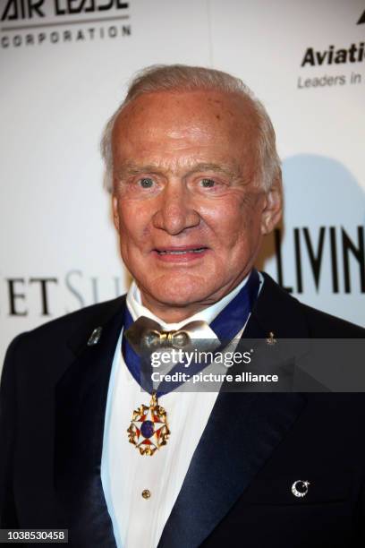 Buzz Aldrin attends the 11th Annual Living Legends of Aviation Awards at the Beverly Hilton Hotel in Los Angeles, USA, 17 January 2014. Photo: HUBERT...