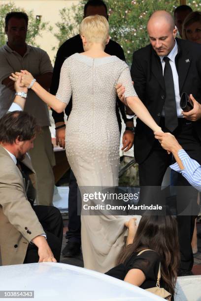 Michelle Williams is seen attending day five of the 67th Venice Film Festival on September 5, 2010 in Venice, Italy.