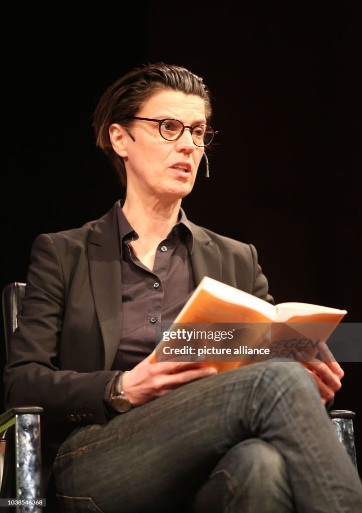 Carolin Emcke During A Reading In Cologne Germany 16 March 2017 At carolin-emcke-during-a-reading-in-cologne-germany-16-march-2017-at