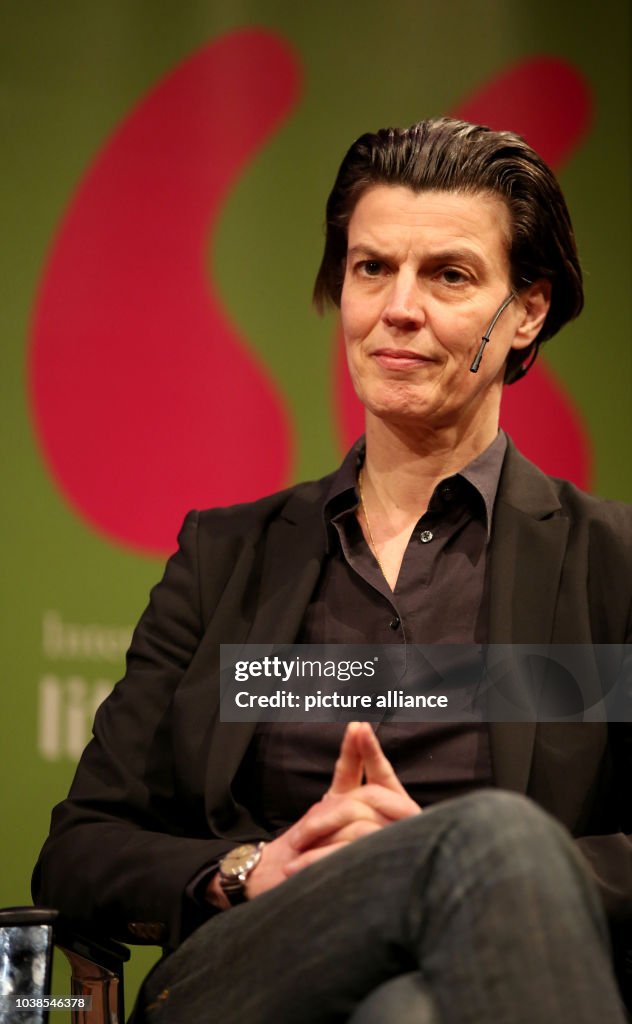 Carolin Emcke Sitting On Stage In Cologne Germany 16 March 2017 At carolin-emcke-sitting-on-stage-in-cologne-germany-16-march-2017-at