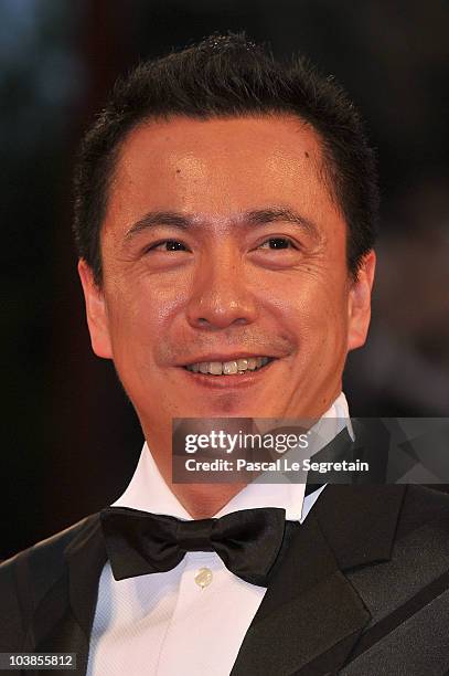 Producer Zhonglei Wang attends the "Detective Dee And The Mystery Of Phantom Flame" premiere during the 67th Venice Film Festival at the Sala Grande...