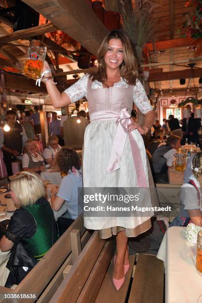 Sabia Boulahrouz during the P7S1 Wiesn at Kaefer tent during the Oktoberfest 2018 at Theresienwiese on September 23, 2018 in Munich, Germany.