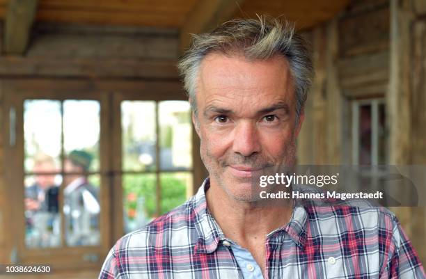 Hannes Jaenicke attends the P7S1 Wiesn at Kaefer tent during the Oktoberfest 2018 at Theresienwiese on September 23, 2018 in Munich, Germany.