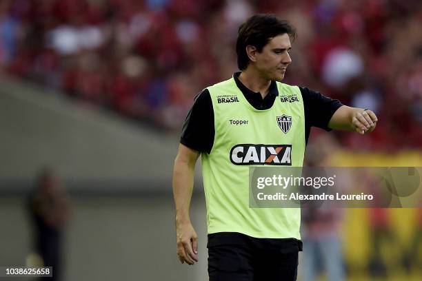 Thiago Larghi, Head Coach of Atletico-MG in action during the match between Flamengo and Atletico-MG as part of Brasileirao Series A 2018 at Maracana...