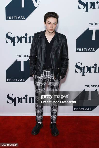 Mark McKenna attends the "Wayne" World Premiere during the 2018 Tribeca TV Festival at Spring Studios on September 23, 2018 in New York City.