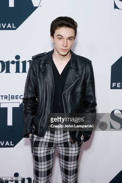 Mark McKenna attends the "Wayne" World Premiere during the 2018 Tribeca TV Festival at Spring Studios on September 23, 2018 in New York City.
