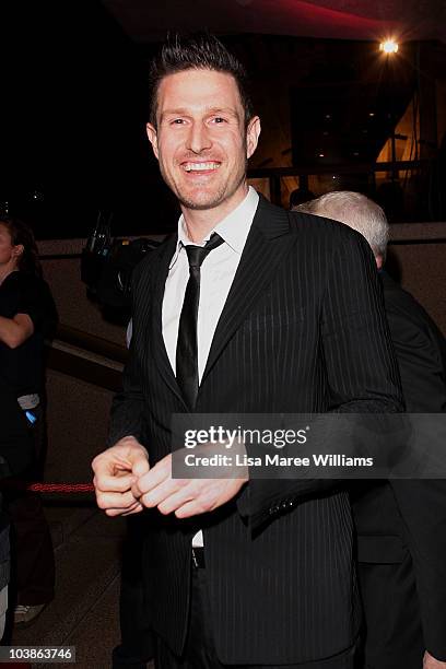 Comedian Wil Anderson rarives at the 2010 Helpmann Awards at the Sydney Opera House on September 6, 2010 in Sydney, Australia.