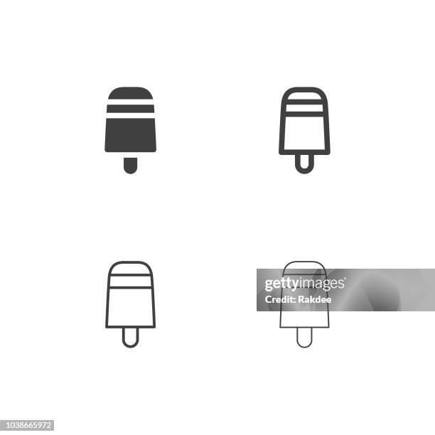 ice cream bar icons - multi series - ice cream bar stock illustrations
