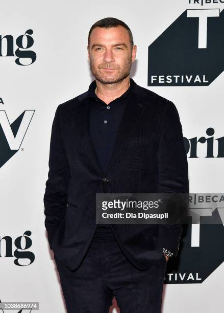 Liev Schreiber attends "Ray Donovan" Season 6 Premiere during the 2018 Tribeca TV Festival at Spring Studios on September 23, 2018 in New York City.