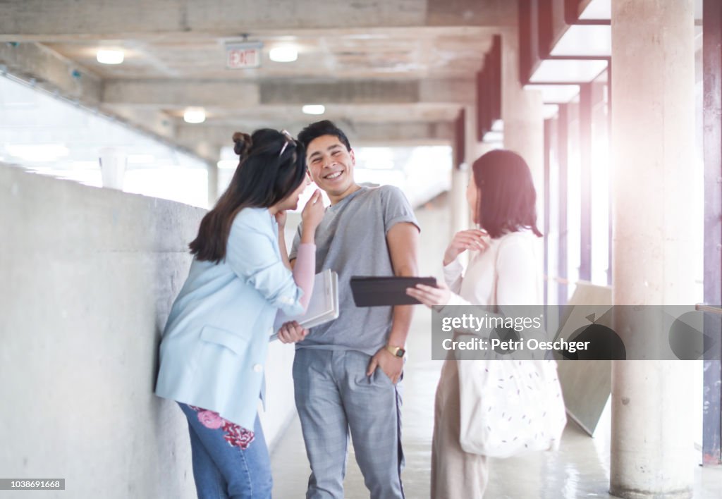Break Between Class University Students Having A Break Between Classes High-Res Stock Photo ...