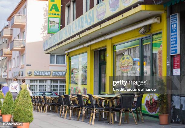 Döner shop on Altendorfer Strasse in Essen, Germany shown on 2 September 2015. An unknown person shot a man overnight in the take-away shop. The...