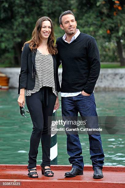 Actress Rebecca Hall and actor Ben Affleck attend the 67th Venice Film Festival on September 7, 2010 in Venice, Italy.