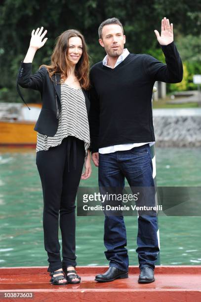 Actress Rebecca Hall and actor Ben Affleck during the 67th Venice International Film Festival on September 6, 2010 in Venice, Italy.