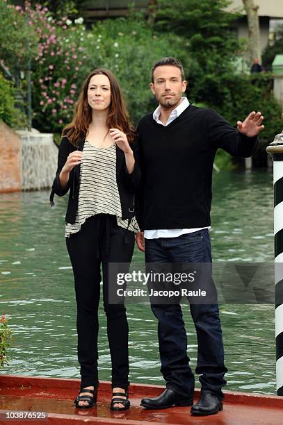 Rebecca Hall and Ben Affleck are sighted at the 67th Venice Film Festival on September 7, 2010 in Venice, Italy.
