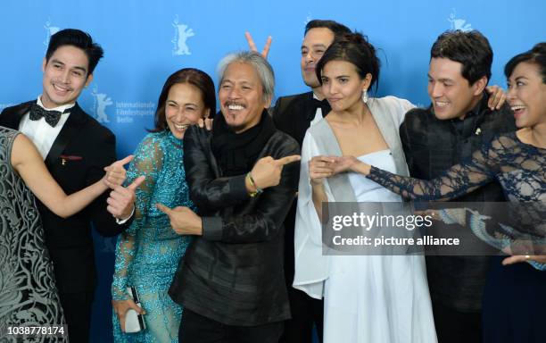 66th International Film Festival in Berlin, Germany, 18 February 2016. Photo Call 'Hele Sa Hiwagang Hapis' . Piolo Pascual , Cherie Gil, Director Lav...