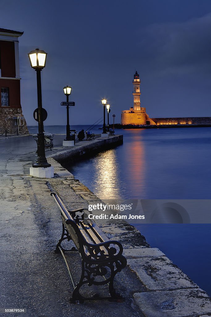 Old Harbor of Chania and Venetian Lighthouse 