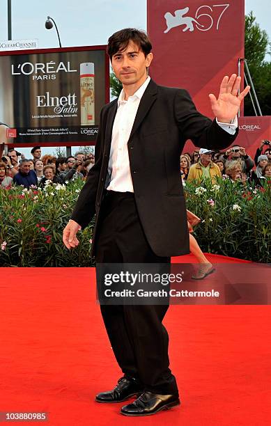 Luigi Lo Cascio attends the "Noi Credevamo" premiere during the 67th Venice Film Festival at the Sala Grande Palazzo Del Cinema on September 7, 2010...