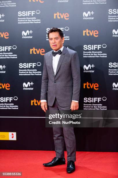 Brillante Mendoza during the 'Alpha, The Right To Kill' Red Carpet at the 66th San Sebastian Film Festival, in the northern Spanish Basque city of...