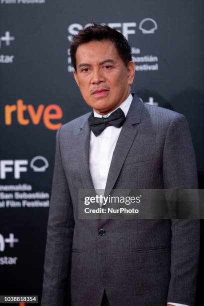 Brillante Mendoza during the 'Alpha, The Right To Kill' Red Carpet at the 66th San Sebastian Film Festival, in the northern Spanish Basque city of...