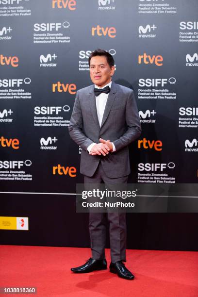 Brillante Mendoza during the 'Alpha, The Right To Kill' Red Carpet at the 66th San Sebastian Film Festival, in the northern Spanish Basque city of...