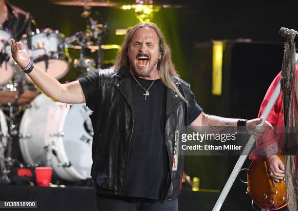 Johnny Van Zant of Lynyrd Skynyrd performs during the 2018 iHeartRadio Music Festival at T-Mobile Arena on September 22, 2018 in Las Vegas, Nevada.