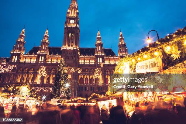 christmas in vienna - vienna austria stock pictures, royalty-free photos & images