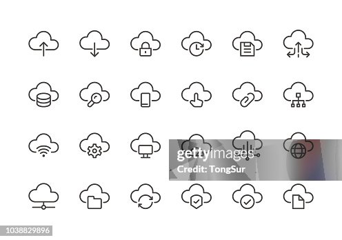 雲存儲-常規行圖示 雲存儲-常規行圖示