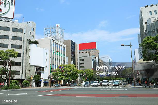 tachibana street, miyazaki, miyazaki, japan - miyazaki prefecture stock pictures, royalty-free photos & images