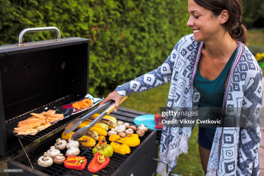 Vegan Gesundheit essen - Grill